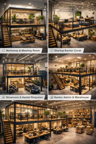 Mezzanine Ruang Kantor di Sukajadi